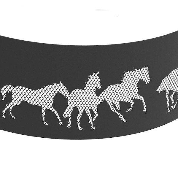 Fire Ring, Heavy Duty, 36 Dia. X 12H, Horses